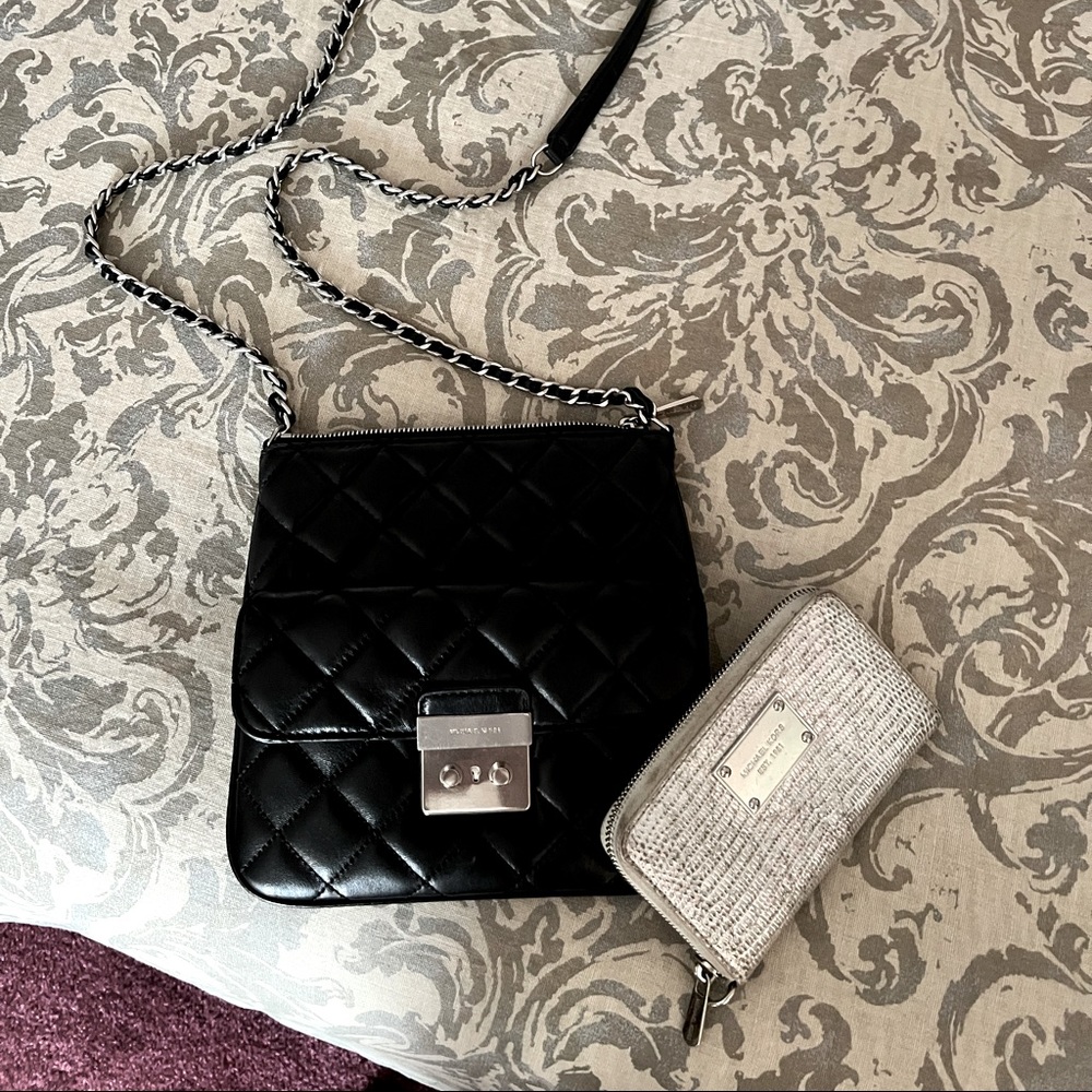 Michael Kors Quilted Sloan Crossbody Bag with wallet